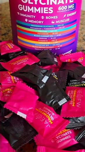 Magnesium Glycinate Gummies | Tasty, Convenient & Easy to Add to Your Daily Routine #Magnesium