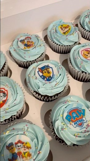 Paw Patrol Theme Cupcakes #cupcakes #pawpatrol