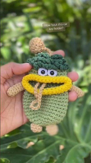 New Crochet Car key Holder. Pattern Available on Etsy 🫶