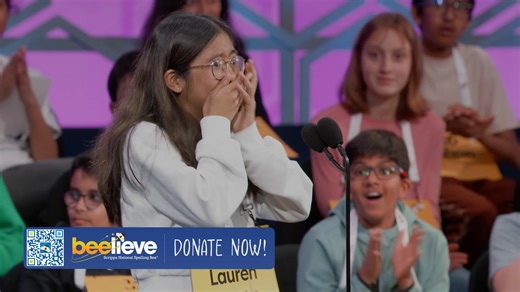 In celebration of the Bee’s 100th anniversary this year, the Scripps National Spelling Bee and the Scripps Howard Fund and Scripps Howard Foundation have launched Beelieve, a new campaign to expand access to the Bee for students from schools in under‑resourced communities. D-O-N-A-T-E today and the first $100,000 in donations will be matched, thanks to generous support from our founding donor, the Adam R. Scripps Foundation! www.spellingbee.com/give #spellingbee #beelieve | Scripps National Spel