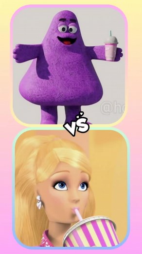 Grimace vs Barbie Challenge: Who Will Win?