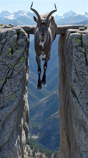Perfect Drop Between Cliffs 😳 Ibex Precision