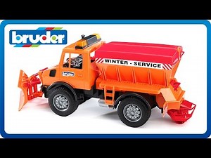 Bruder Toys MB Unimog w Snow Plow #02572
