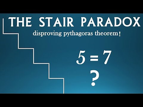 The Staircase Paradox! - Paradox that disproves Pythagoras theorem | 5=7!