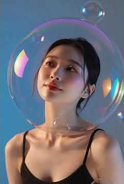 The girl trap in the bubble #artifairy #bubble