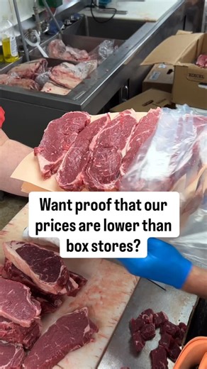 NOBODY beats our meat 💪 🥩 Our wide selection of cuts are priced lower than those “Big Box” stores and cut daily 👀 Check out our website from our bio to see how much you can save by shopping at Mosier’s 🙌 #steak #butcher #butchershop #ohio #columbusohio #columbus | Mosier's Market