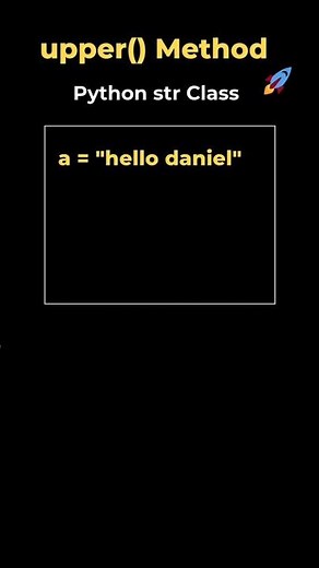 1. upper() method in String class | Python