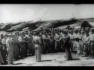 HD Historic Archival Stock Footage WWII - Famed Flying Tigers Merge With Army Air Force 1942