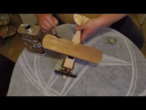 making a wooden toy biplane