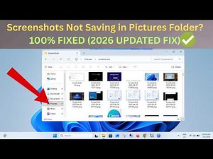 (✅2026 Updated FIX ) Screenshots Not Saving in Pictures Folder on Windows 11/10