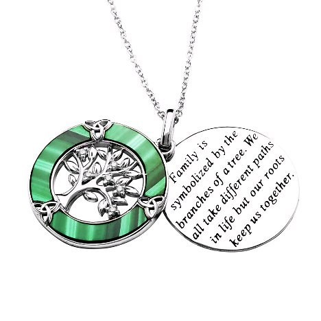 Malachite is believed to be the "stone of transformation" as it is associated with personal growth. Combined with traditional Irish symbols it is a perfect paring.💚 #findyourheart #sterlingsilverjewelry #irishhallmarked🍀 #irishcladdagh | claddaghRING.com