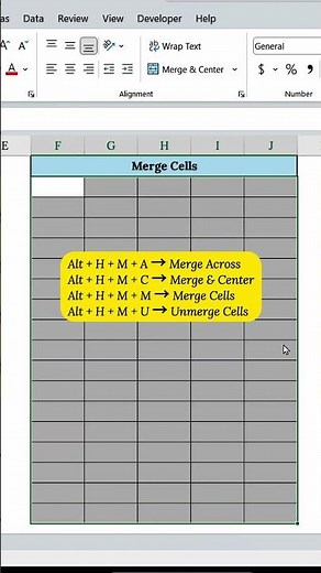 Excel Shortcut You NEED to Know — Merge Like a Pro!