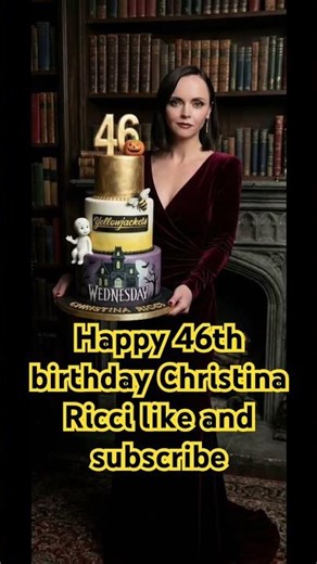 Happy 46th birthday Christina Ricci #christinaricci #46th #birthday #like #subscribe #fyp #viral