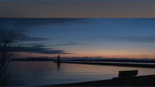 Sunrise at Spring Point Ledge Lighthouse in South Portland
