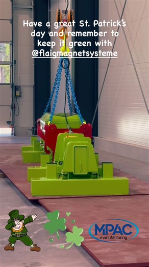 If you have materials, components or finished parts that need to be lifted, clamped, separated or held by magnetics then @Flaig Magnetsysteme is hands down your best option. Standard and custom applications are catered for from the market leader in industrial magnetics. #teamgreen💚 #mpacmanufacturingsolutions #magnetics