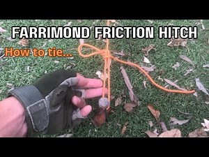 How to tie Farrimond Friction Hitch - Simple and Detailed - Camping Knots