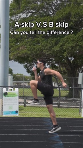 Adam Morales Garciga on Instagram: "A skip V.S B skip differences. (Sprint plans and technique analysis link in Bio). Thank you @_jarquinc_ for the recordings #fyp #shorts #fitness #speed #gym #motivation #track"