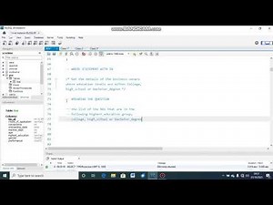SQL for beginners: WHERE IN clause