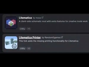 How to Install Litematica and Litematica Printer!