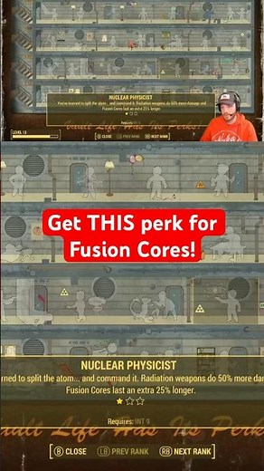 Nuclear Physicist perk! Greer for Longer Lasting Fusion Cores! #fallout4 #tips