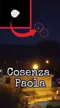 UFO a Cosenza: "Sfera Aliena" Sospesa sul Cielo Calabrese il 5 Novembre 2025 #uap #alien