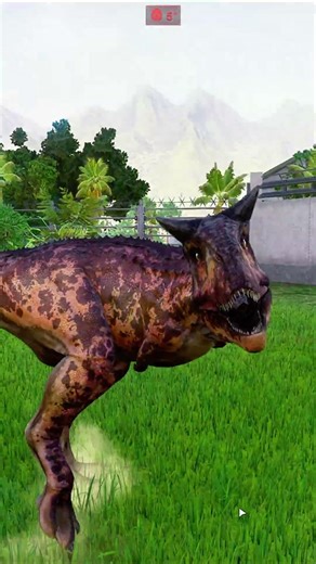 CARNOTAURUS Di Serang Kelompok DILOPHOSAURUS #dinosaur #jurassicworld #dino
