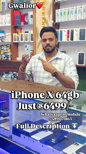 Nishant Kirar on Instagram: "iPhone X 64gb just@6499/-殺 -display minor shadows  -Back minor crack . . . @goldensilverpartners_999 ❤️ . . . #goldensilverpartners #radhekrishnamobilesales #new #virals #iphone #instagram #bhind #gwalior #morena #shivpuri #sheopur #agra #trendingreels❤️"