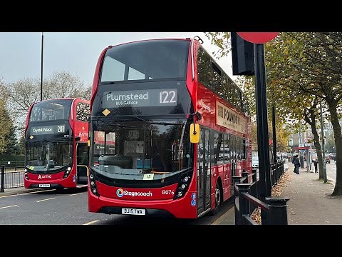 Full Route Visual. Route 122: Crystal Palace - Plumstead Bus Garage | E400MMC 13076 BJ15 TWA