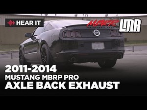 2011-2014 Mustang GT MBRP Pro Series Axle Back Exhaust Sounds Clip