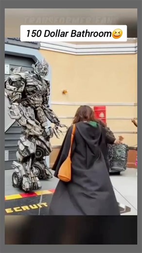 150 Dollar Bathroom 😲😁 #megatron #funnyvideos #transformers #robot #fblifestyle | Hountra