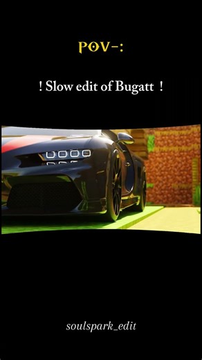 🔥 Bugatti in Minecraft | Cinematic Gameplay Car Edit 🔥