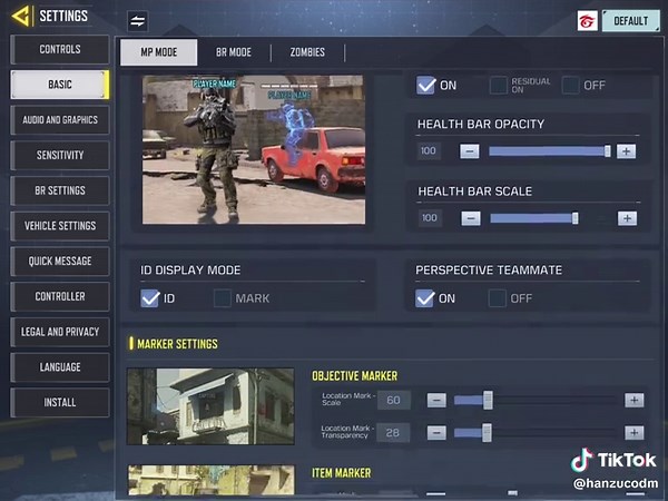 Hanzu’s new sensitivity and settings #codm #codmobile #fyp | callofdutymobile