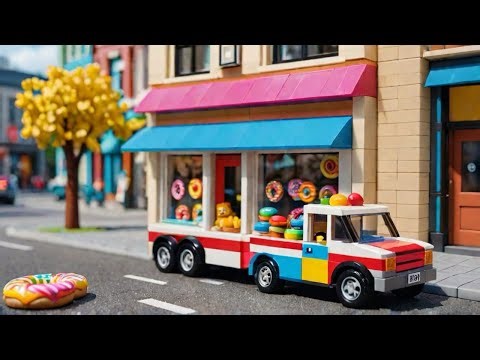 Amazing Donut Truck Lego Set 60452!