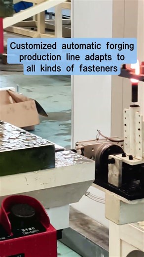 Shaft and bolt forging, automatic whole line. High operating precision, stable production capacity,