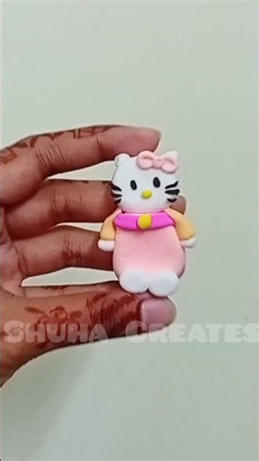 DIY hello kitty 😺 #claycraft #diy #crafts Easy Clay Art