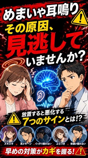 【原因を知って正しく対処！突然のめまいを見分けるポイントと受診の目安】◯