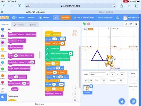 Tutoriel comment écrire avec le stylo sur scratch 3.0.#2