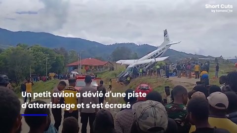 Un avion s'écrase après avoir dévié de la piste en Indonésie