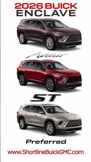 2026 Buick Enclave AWD Avenir - ST - Preferred 360 Lineup (Side-By-Side) #buick #buickenclave #360