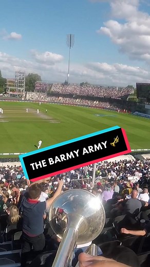 The Barmy Army Takeover at the Party Stand
