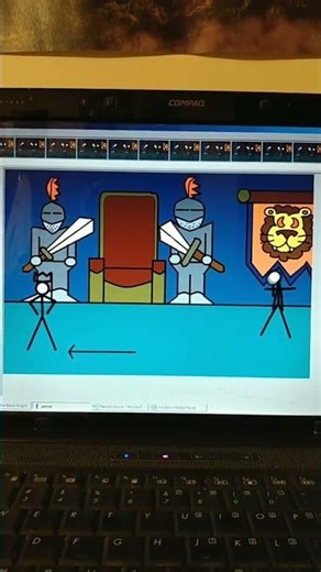 Throne Room Brawl: A Pivot Stick Figure Animation #fantasy #throwback #animation