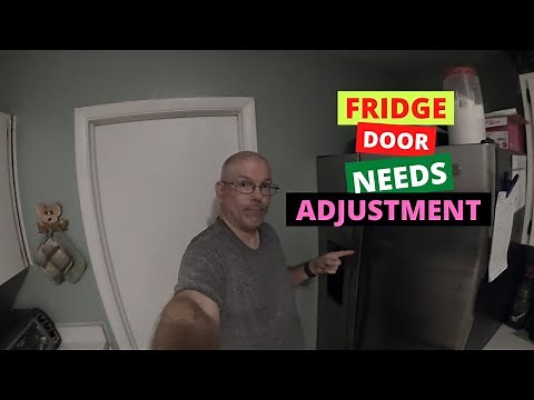 DOOR ADJUSTMENT ON A GE SIDE-BY-SIDE REFRIGERATOR