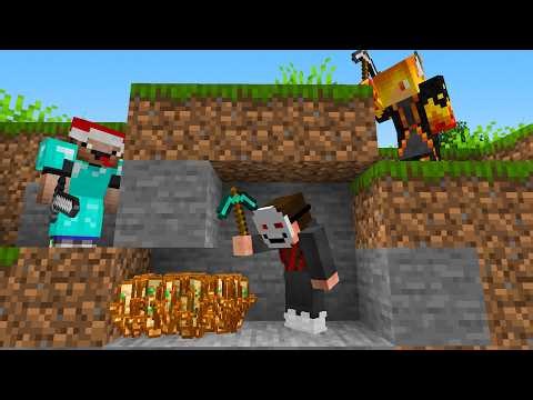 1 Speedrunner vs 2 Kẻ Săn Người nhưng Đập Block ra Cơn Mưa Ngẫu Nhiên