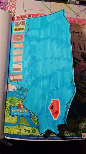 Thanks @Hanna for the Illinois #state swap ❤️ #fyppppppppppppppppppppppp #junkjournalwithme #junkjournalcommunity #tiktok