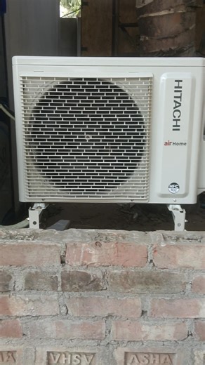 Hitachi 1ton ac installation #airconditioner #ac #accircuits #shortvideo