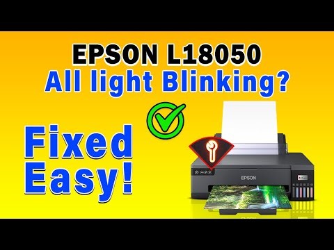 🔧 How to Reset Epson L18050 Maintenance Box – Blinking Error Fix & Reset Tutorial
