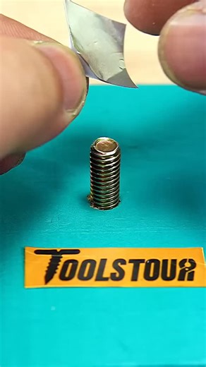 ToolHacksLab on Instagram: "Sometimes, a standard tool just won't cut it. I encountered a tricky screw on a recent project, and instead of forcing it or stripping the head, I decided to create a custom solution. The process involved a bit of foil to capture the exact contours of the screw, followed by molding a handle directly onto that impression. Precision was crucial here to ensure a perfect fit. Once the material had settled, a careful trim with a utility knife solidified the custom grip. It