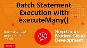 Batch Statement Execution with executeMany()