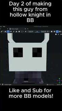 Day 2 of Making Hollow Knight in Blockbench! #minecraft#blockbench #minecraftmodding #hollowknight