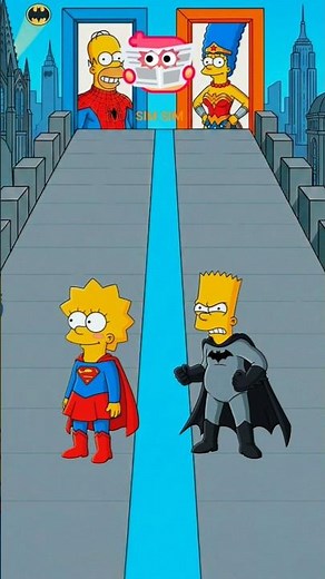 HEROE Vs SIMPSON X Lisa The sim SIM asmr #animation